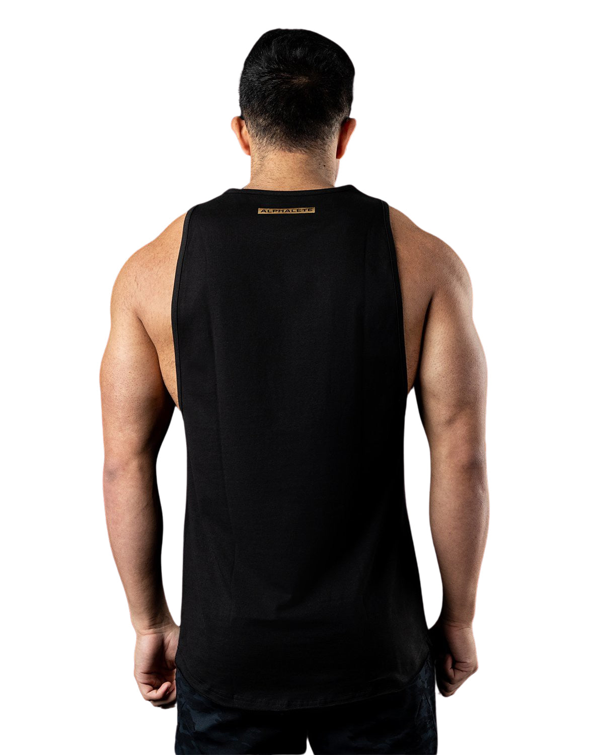 ALPHALETE Tシャツ レガシー カットオフ / ブラック 3枚目の画像